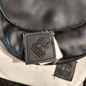 Santa Playa brand new black leather cross body purse